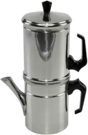 Aluminum Neapolitan 6 Cup Moka Coffee Makers and Seals, Silver