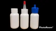 1 oz (30 ml) WHITE LDPE Soft Squeezable Plastic Bottles w/CAPS (100 count)