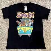 Scooby Doo Shirt Black Scooby Doo Mystery Van Movies Graphic Tee Unisex Youth XL