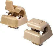 fhtpr Set Of 2 Sun Visor Clip Holders,Fit For W123, W124 W126 W140 W20 Car Visor Retaining Clip(Beige)
