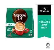 NESCAFE 3 in 1 BLEND RICH & STRONG 18g × 25 STICKS MALAYSIA PRODUCT