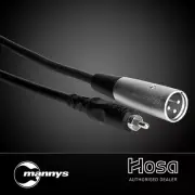 Hosa XRM-110 RCA to XLR(M) Unbalanced Interconnect Cable (10ft)