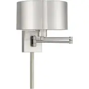 Livex Lighting 40034-91 Allison Swing Arm or Wall Lamp Brushed Nickel