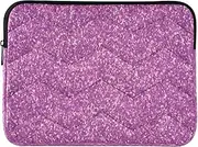 Purple Pixels Glitter Computer Cases for Laptops, Puffy Laptop Sleeve, Laptop Case Waterproof, Computer Sleeve for Laptops for Women