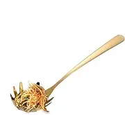 Pasta Spoon | Pasta Spoon with Teeth | Spaghetti Server | Pasta Serving Spoon | Pasta Straining Spoon | Spaghetti Strainer Pasta Server Noodle Strainer Kitchen Utensils