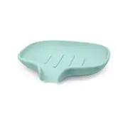 2Pcs Sponge Non-Slip Bathroom Soap Holder Silicone Box Drain Tray Shower Dish