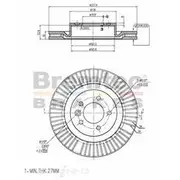 Bremtec Euro-Line GeoZinc Coated Brake Rotor - BDR17750EL