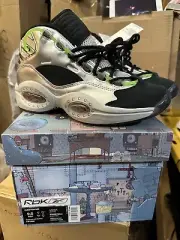 Reebok Question Mid x Illumination's Minions Gru's Lab 2020 Size 9.5 With Box