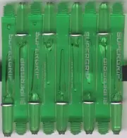 2in. 2ba Green HARROWS SUPERGRIP Dart Shafts & Springs: 1 set of 3