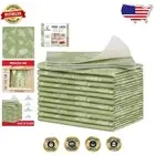 Versatile Fridge Drawer & Shelf Liners - 12 Pack Sage Green - Easy Cut & Clean