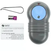 Chamberlain Merlin M802 Garage Door Remote Control Genuine 2 Button Blue x1