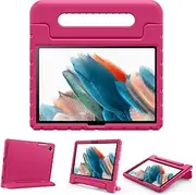 ProCase Kids Case for Galaxy Tab A8 10.5” 2022 (SM-X200/SM-X205/SM-X207), Shockproof Convertible Handle Stand Cover Lightweight Kids Friendly Protective Case for Galaxy Tab A8 10.5 Inch 2022 -Magenta