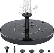 Outdoor Water Feature Solar Water Fountain Pool Pond Waterfall Fountain Garden Decoration OutdoorSolar Powered Fountain Floating Water Pond Water Features(13cm)