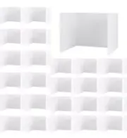 White Privacy Folders for Students(24 Packs),Privacy Shields for Student Desks