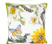 Mackenzie Childs Sunflower Pillow 20” x 20”