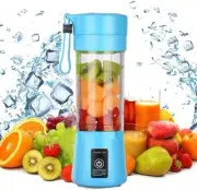 Portable Electric Smoothie Blender Mini Juicer Cup Mixer USB Rechargeable BLUE