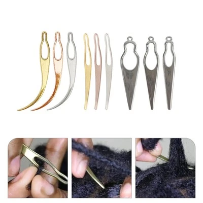 9 Pcs Interlocking Tool Metal Crochet Set Dreadlock Hair Needle for