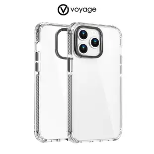 【VOYAGE】iPhone 15 Pro 6.1 超軍規防摔保護殼-Pure Tactical 黑(環保塑料 兩年抗黃保證)