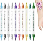 Nail Polish Pens | Double Tipped 10 Colors Graffiti Dotting Nail Pen Kit,Fast Drying Salon Design Drawing Painting Liner For Beginner Home Salon