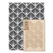 Reusable PLASTIC Wall STENCIL Template 25.6"x37.4" Allover ART DECO PALM