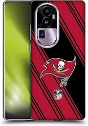 Head Case Designs Officially Licensed NFL Stripes Tampa Bay Buccaneers Artwork Soft Gel Case Compatible with Oppo Reno10 Pro+
