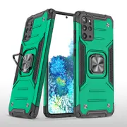 MCC Shockproof Samsung Galaxy S20+ Plus Heavy Duty Tough Case Cover Ring [Dark Green]