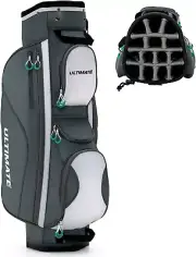 Costway Golf Cart Bag with 14 Dividers, Lightweight Golf Cart Bag with Should...