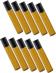 VICASKY 10pcs Refillable Glass Roller Bottles with Lid Essential Oil Bottles Compact Design for Skin Care Leak and Easy to Use