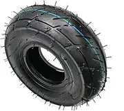 [KIADZIE] 10x3.50-4 Inner and Outer Tyre With 4 inch Hub Brake Disc Sprocket Pump for Mini Moto Razor E300S Seated Electric Scooter(Outer tyre)
