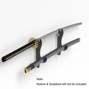 Aleko Sword Stand 19.5 X 8.5 Cm Katana Wall Mount For Katana / Sword