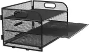 ARTIBETTER Mesh Desktop File Organizer Rack Letter Tray for Efficient Office Storage Space Saving Document Holder Versatile File Storage for Home and Office Use