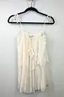 NWT Mes Demoiselles Paris Passion Tiered Sleeveless Blouse Ivory SZ 40 Coquette