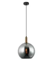 Prime Bronze Smoke Glass Suspension Light