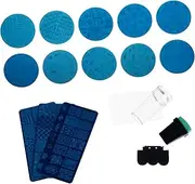 LALAFINA Nail Stamping Plates 13pcs Nail Art Stencils Creative Manicure Templates Diy Manicure Kits