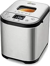 Automatic BreadMaker Machine, Multifunctional Breadmakers with 15 Preset Menus and Recipe, Yogurt Cake Bread Toast Baking Machine with Timer, Keep Warm Setting, for Kitchen Baking Loaf