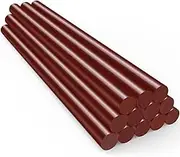 Hot Glue Sticks Full Size, 12 Pack 8 Long x 0.43 Dia Red Hot Melt Glue Sticks Colored Standard, Sealing Wax Adhesive Sticks for Stamp, Crafting, Wedding Cards, Decoration, Repairs