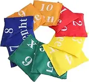 Milisten 10pcs Bean Bags Toss Game for Fun Hand Eye Coordination Portable Party Game Beanbags for Interactive Fun