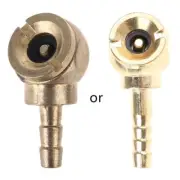 Closed Ball Chuck with1/4" Barb Connector Tyre Inflator Gauge Air Pressure Chuck