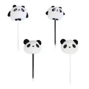 6Pcs Panda Ballpoint Pen Plush Panda Writing Pen Christmas Stocking Fillers