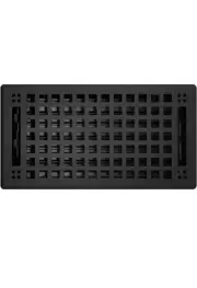 Madelyn Carter Contemporary Artisan Style Vent Cover Black 6”x14”