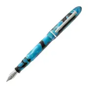 Edison Menlo Fountain Pen in Blue Grotto - Medium Point - NEW - Made in USA