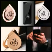 Off Oui Go Deluxe Teardrop Metal Ring For All Cell Phones & Tablets