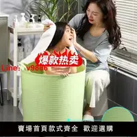 在飛比找樂天市場購物網優惠-【台灣公司保固】兒童洗澡桶泡澡桶大號小孩嬰兒寶寶洗澡盆可坐手