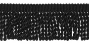Bullion Fringe Trim, Style# EF25, Color# K9 - Pure Black [54.6 Yards]