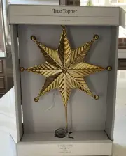 Hammered Metal Star Christmas TreeTopper Gold - Threshold New Studio McGee