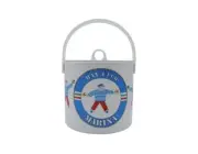 Bay Club Marina Ice Bucket 5 glasses & lids tongs COMPLETE set NIP Nautical NEW