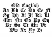 WRIGHTS Upper/Lowercase Embroidered OLD ENGLISH Iron-On Letters - Pick One!