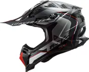 LS2 MX700 Subverter Evo Arched, motocross helmet , color: Black/Grey , size: XS