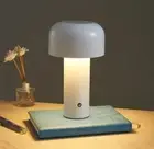 Designer Mushroom Table Lamp Night Light Cordless Touch Rechargeable