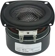 1pc 3 Inch Subwoofer Speaker 4Ohm 8Ohm Super Bass Speaker 25W Woofer Low Frequency Glass Fiber Woven Basin Loudspeaker Car Subwoofer (Size : 4Ohm-Square)